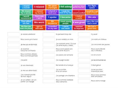 Higher French Directed Writing verbs