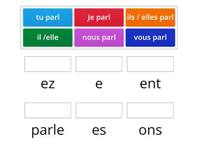 French Verbs conjugation present - Teaching resources