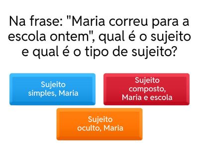 Sujeito e predicado