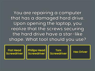 TOOLS IN COMPUTER HARDWARE SERVICING
