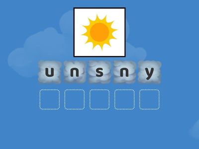 Weather anagram 