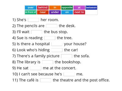 Get to the Top 4 - Pre-Intermediate 1 - Unit 2D - p27 - Grammar: prepositions