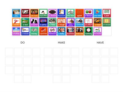 DO, MAKE, HAVE COLLOCATIONS
