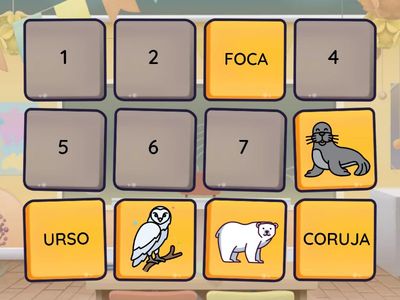 memória urso polar imagem/palavra