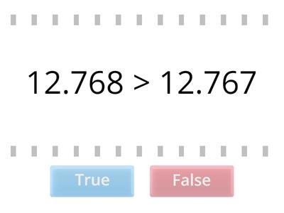 Comparing Decimals to the Thousandths Place