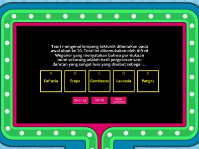 Soal Pretest Lempeng Tektonik