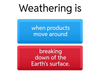 Weathering & Erosion