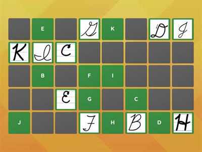 Capital Cursive Matching