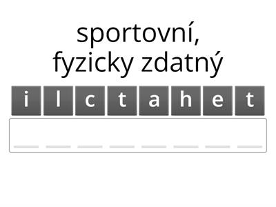 Bloggers 3 Unit 1C - Vocabulary (anagram)