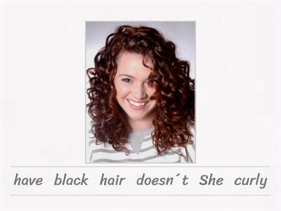 Put the words in the correct order.