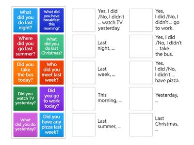 (A1) 'did' questions