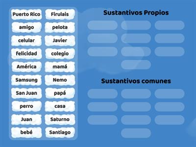 Sustantivos propios y comunes