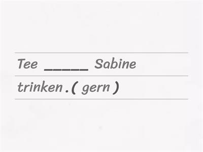 Conjugation and Syntax Practice Worksheet