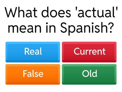 Cognates and False Cognates