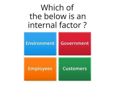 Internal Factors Quiz