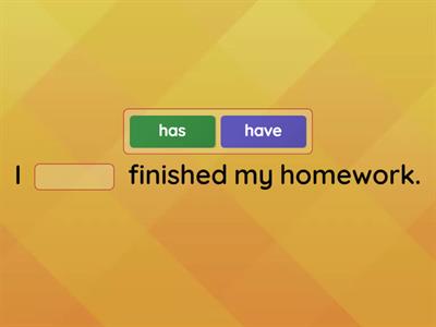 Have / Has (Present Perfect)