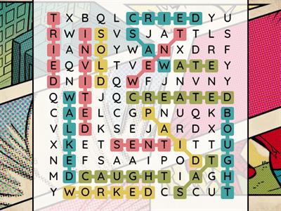 ENGLISH | PAST SIMPLE WORDS CROSSWORD