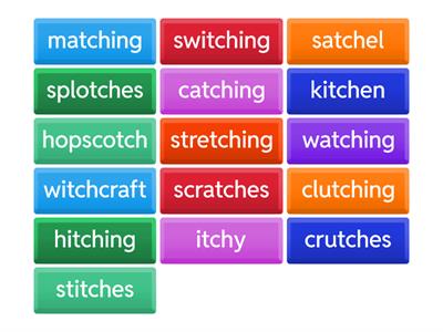 <tch> 2-syllable word reading