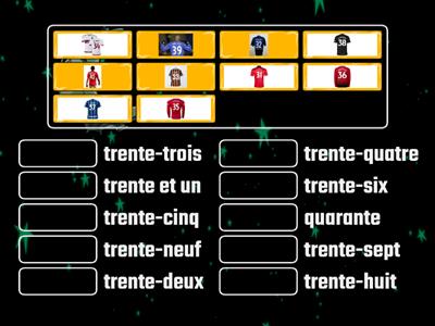 Apprenez les numéros 31 à 40 de manière ludique en utilisant les numéros de maillot de joueurs de football célèbres