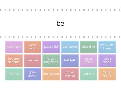 Irregular verbs 3forms