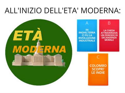 (QUIZ) DECADENZA MORALE DELLA CHIESA E RIFORMA DI LUTERO