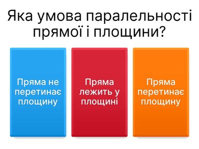 Геометрія 10 кл: Паралельність прямої і площини