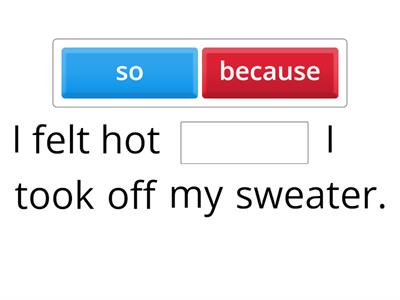 so/because 