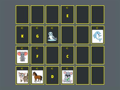 11.2 Empareja los animales