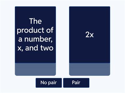 Writing and Evaluating Algebraic Expressions