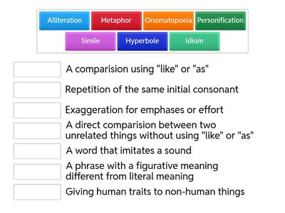 Figurative Language Exit Ticket