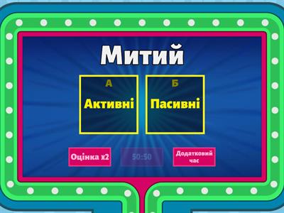 Активні і пасивні дієприкметники