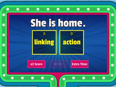 Is the verb an action verb or a linking verb?