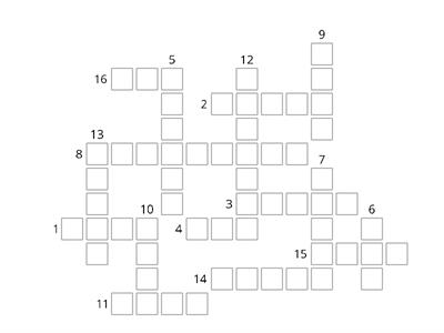 Past Participle crossword