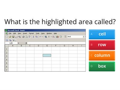 Spreadsheet Starter Quiz