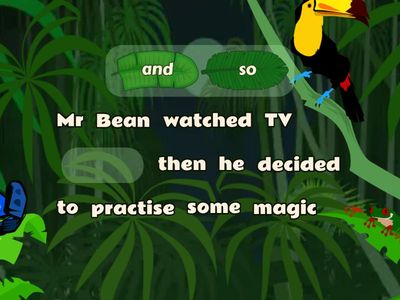 and, so, but, because