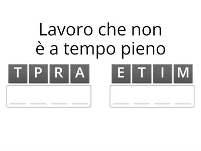 Lessico per parlare del lavoro