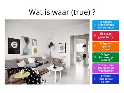 Wat is waar? Voorzetsels en positiewerkwoorden