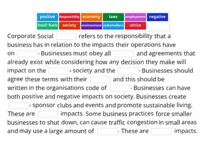 Corporate Social Responsibility