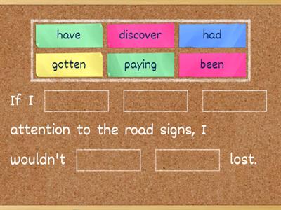 Past Past Unreal Conditional Continuous Words