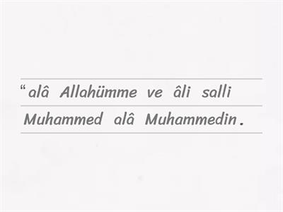 4.4.5. Bir Dua Tanıyorum: Salli ve Barik Duaları ve Anlamları