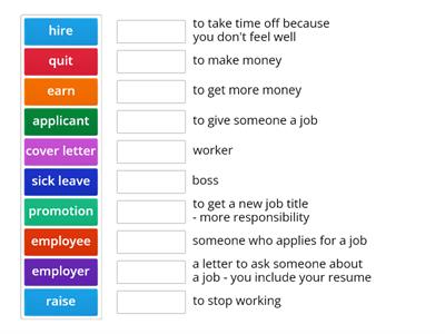 Working - Crossword Vocabulary Review