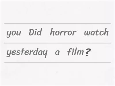 Past Simple negative & interrogative forms