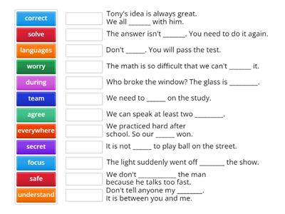 MJ11 Final Review Read and Write