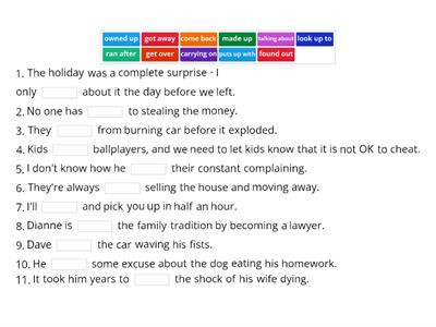 Phrasal verbs solutions U1