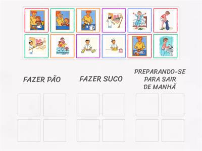 História em sequência - Algoritmo