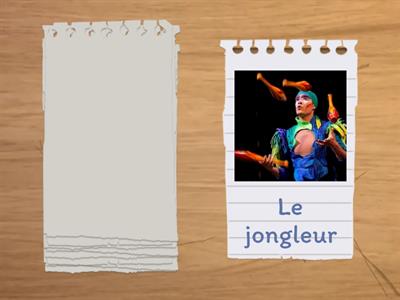 Vocabulaire du cirque