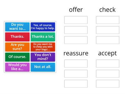 Offering to help and responding - Outcomes Pre-Intermediate Unit 2 