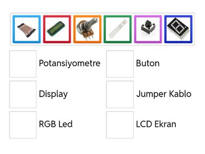 Arduino Sensör Eşleştir