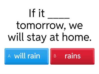 Conditional Sentences Type 1