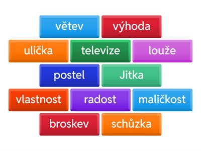 Vzory - rod ženský